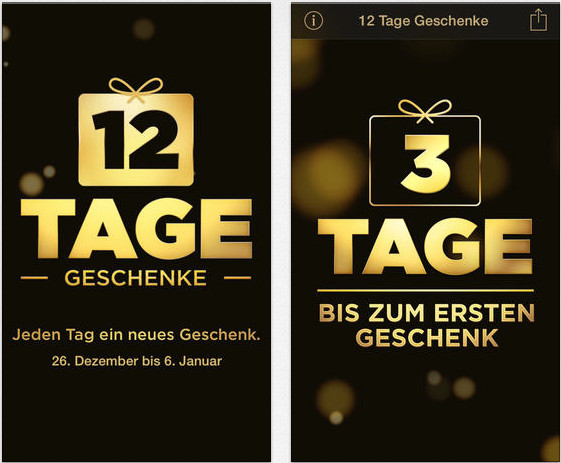 12 Tage Geschenke 2014
 12 Tage Geschenke Keine Spur von der Gratis Aktion