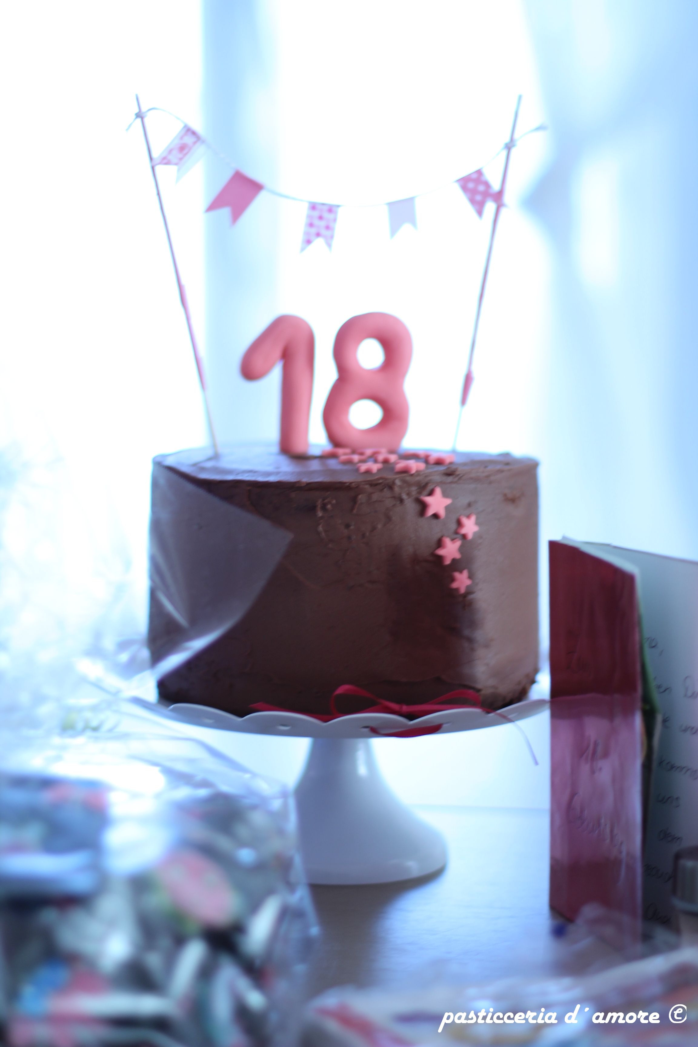 18 Geburtstagstorte
 Schoko Bananen Geburtstagstorte zum 18 Geburtstag Torta