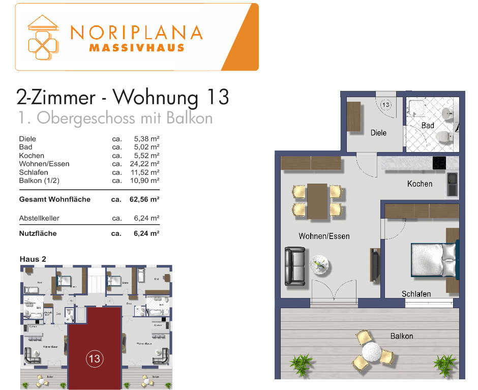 2 Zimmer Wohnung
 2 Zimmer Wohnungen