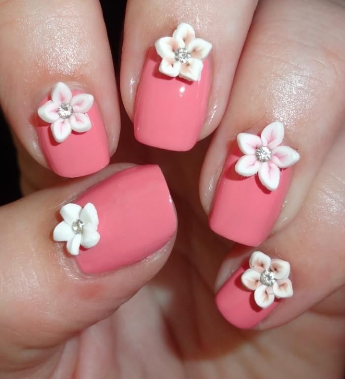 3D Nageldesign
 Nageldesign aus Blumen Hübsche Ideen zum Nachmachen