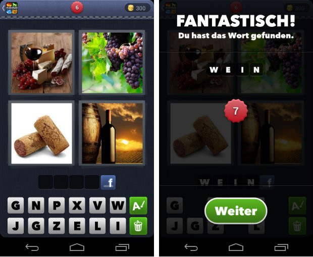 4 Bilder 1 Wort Lösung Android Tabelle
 4 Bilder 1 Wort Lösungen & Hilfe