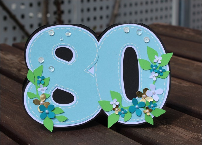 80 Geburtstag Blumen
 Einladungen und Glückwunschkarte zum 80 Geburtstag