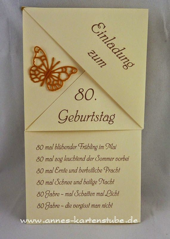 80. Geburtstag Zitate
 Die besten 25 Einladung 80 geburtstag Ideen auf