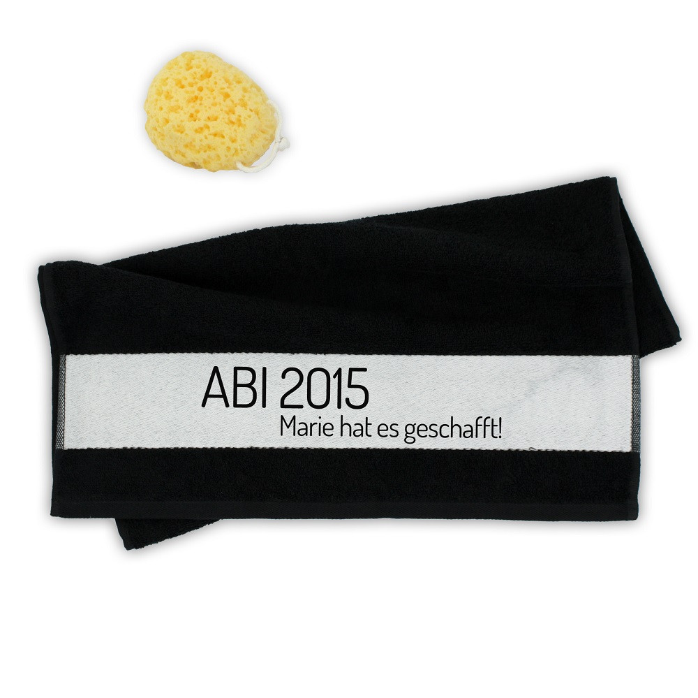 Abi 2018 Geschenke
 Personalisiertes Handtuch zum ABI ein persönliches