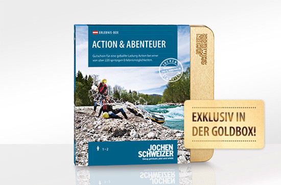 Action Geschenke
 Action & Abenteuer Erlebnis Box von Jochen Schweizer