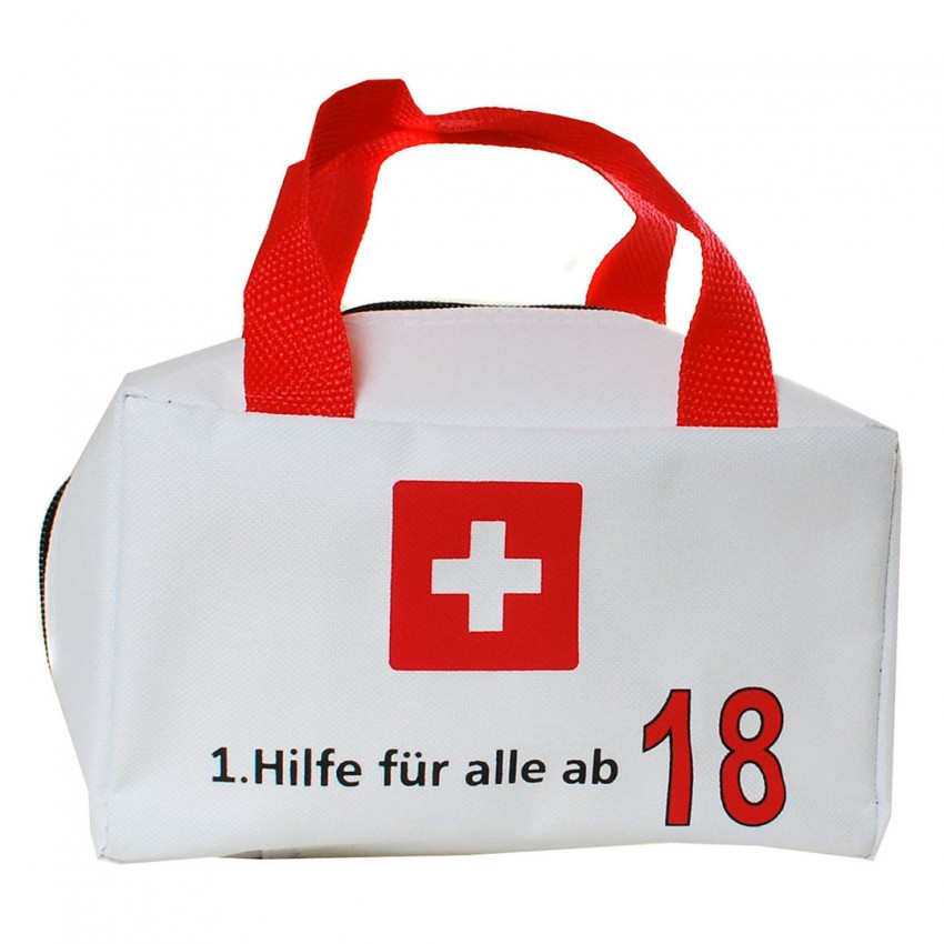 Action Geschenke
 1 Hilfe Tasche zum "18" Geburtstag