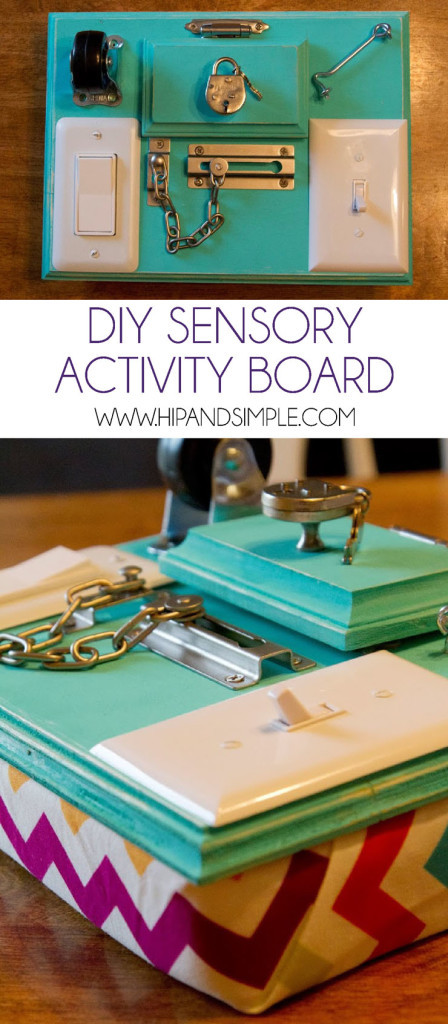 Activity Board Diy
 DIY Sensory Activity Board Hip & Simple