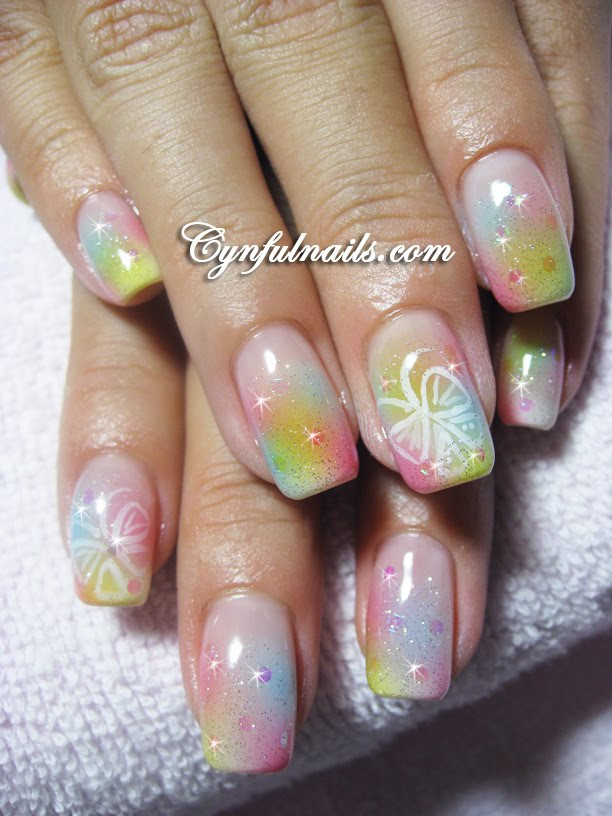 Airbrush Nageldesign
 Nail art Airbrush nail art