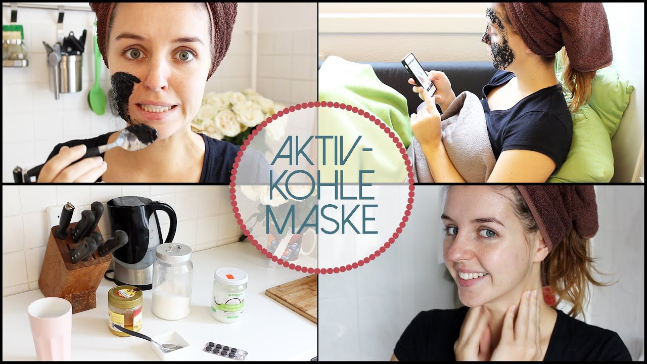 Aktivkohle Maske Diy
 Aktivkohle Maske saubere Poren DIY