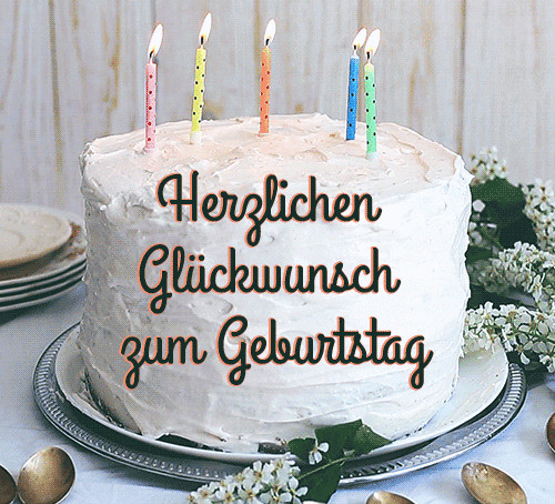 Alles Gute Zum Geburtstag Blumen Gif
 Say Happy Birthday In German Ecard Gifs Alles Gute Zum