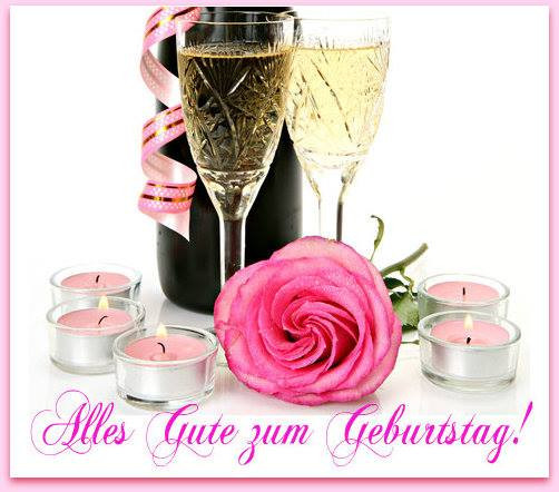 Alles Liebe Zum Geburtstag Blumen
 Kerzen mit Blumen Rosen Alles Gute zum Geburtstag ツ