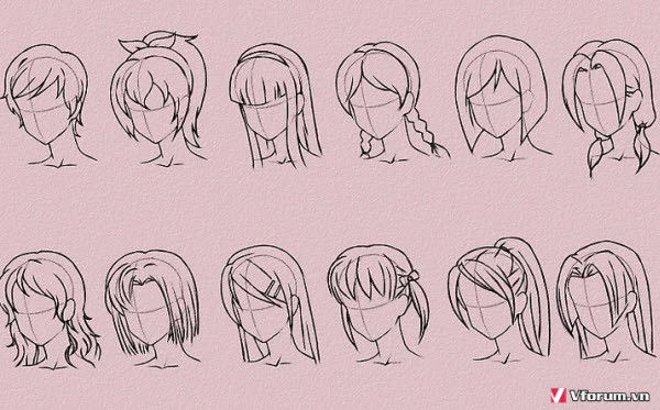 Anime Frisuren
 Cách vẽ tóc anime đơn giản đẹp nhất