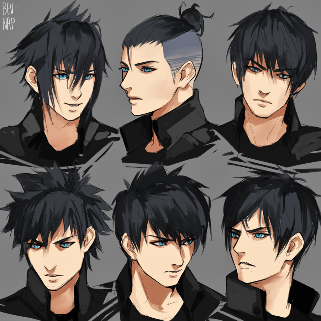 Anime Frisuren Real
 Noct Hairstyles by Bev Nap on DeviantArt