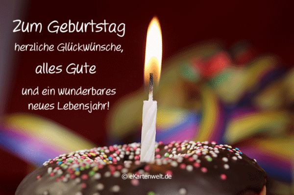 Animierte Geburtstagswünsche
 Zum Geburtstag alles Gute herzliche Glückwünsche und ein