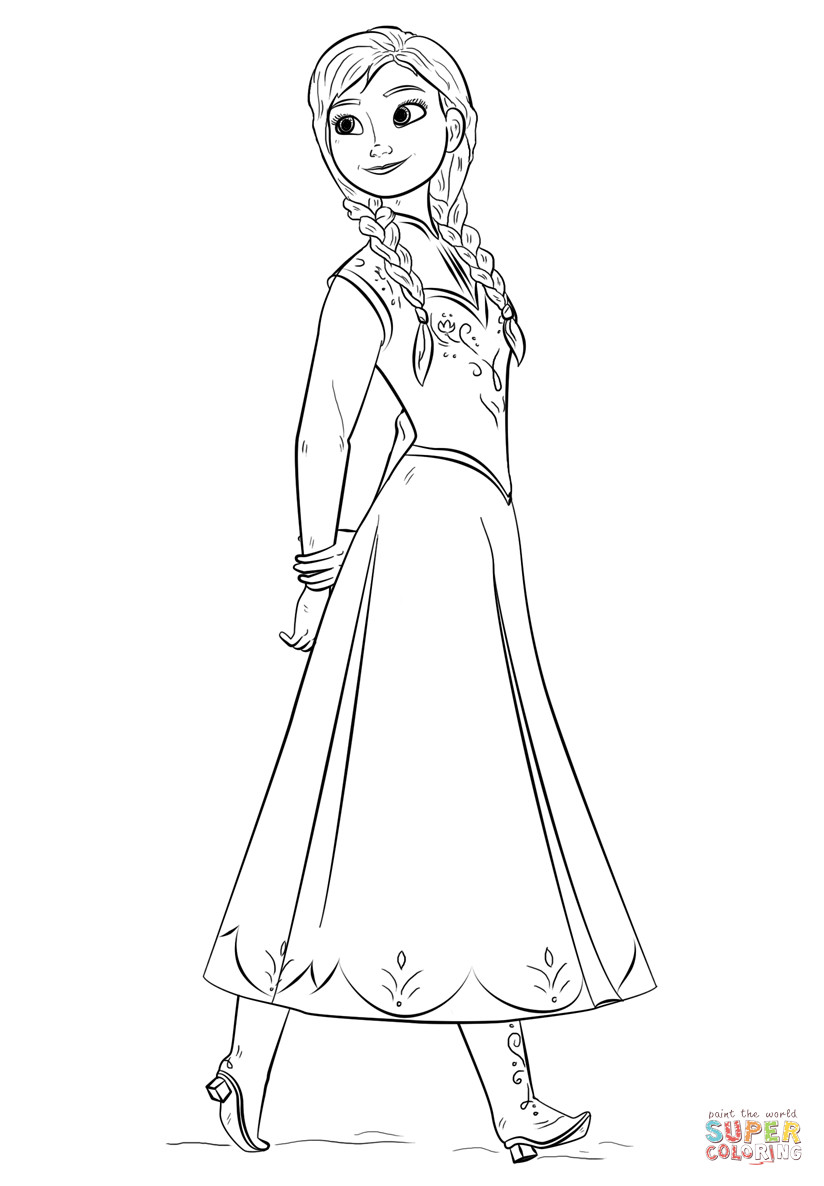 Anna Ausmalbilder
 Anna from the Frozen Movie coloring page