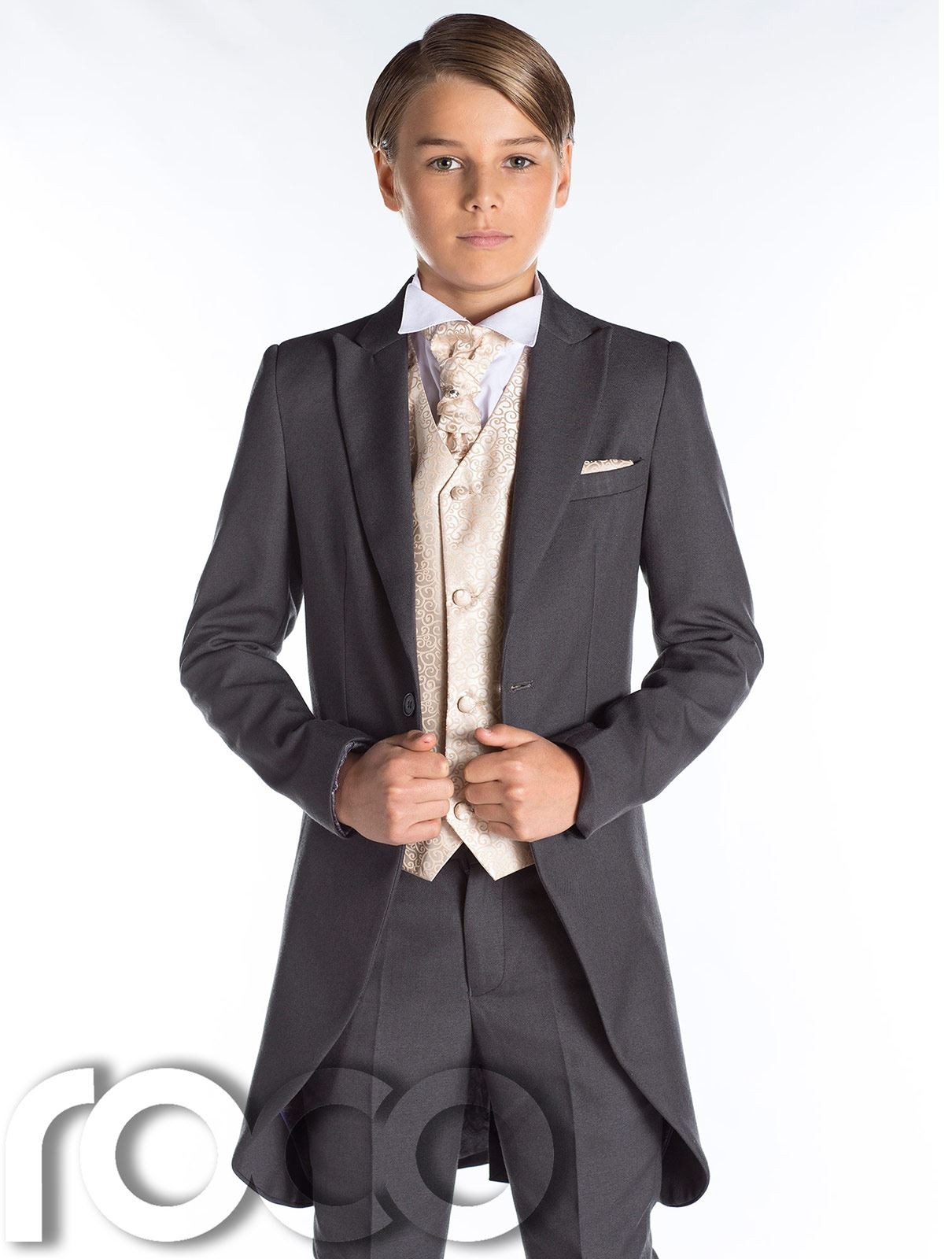 Anzug Jungen Hochzeit
 grau Frack Anzug Jungen Hochzeit Outfits prom anzug