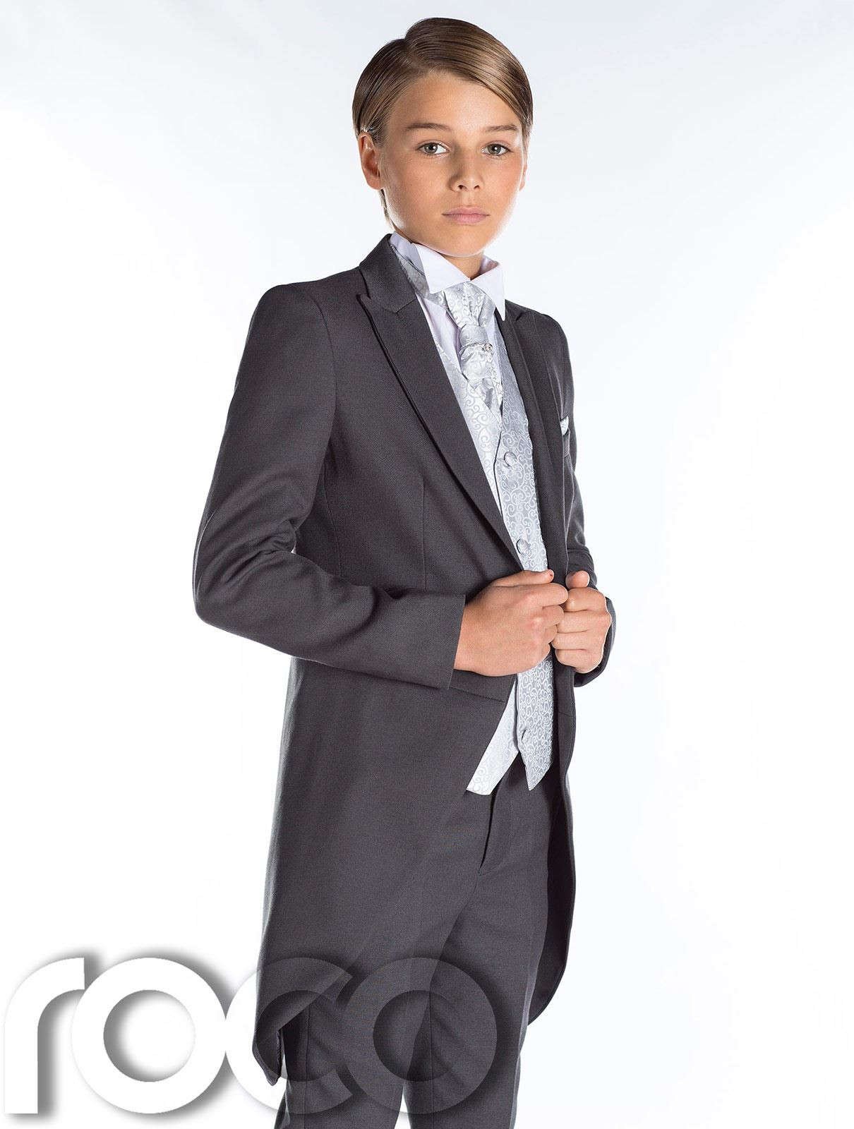 Anzug Jungen Hochzeit
 grau Frack Anzug Jungen Hochzeit Outfits prom anzug