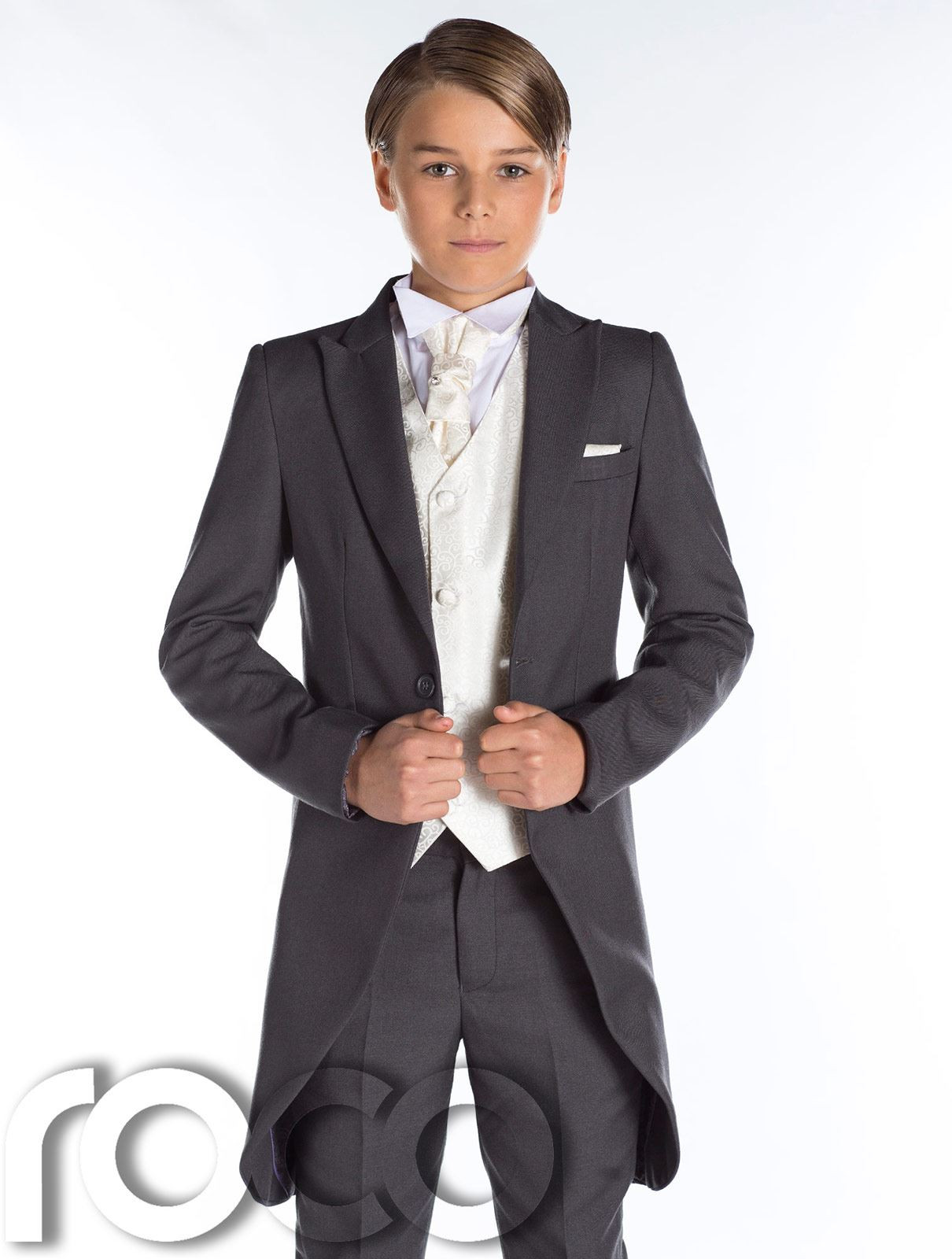 Anzug Jungen Hochzeit
 Grau Frack Anzug Jungen Hochzeit Outfits Prom anzug