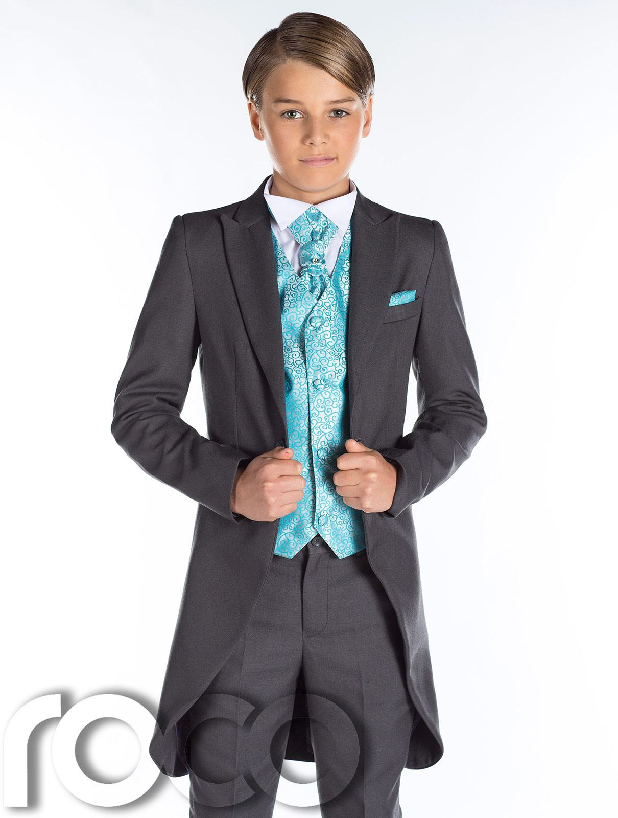 Anzug Jungen Hochzeit
 grau Frack Anzug Jungen Hochzeit Outfits prom anzug