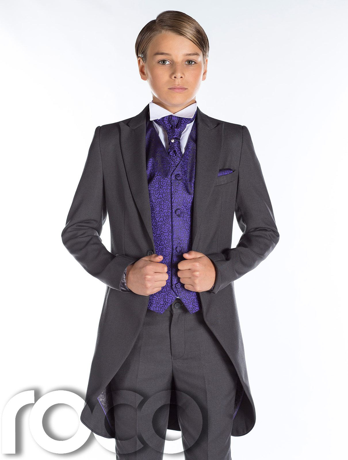 Anzug Jungen Hochzeit
 grau Frack Anzug Jungen Hochzeit Outfits prom anzug