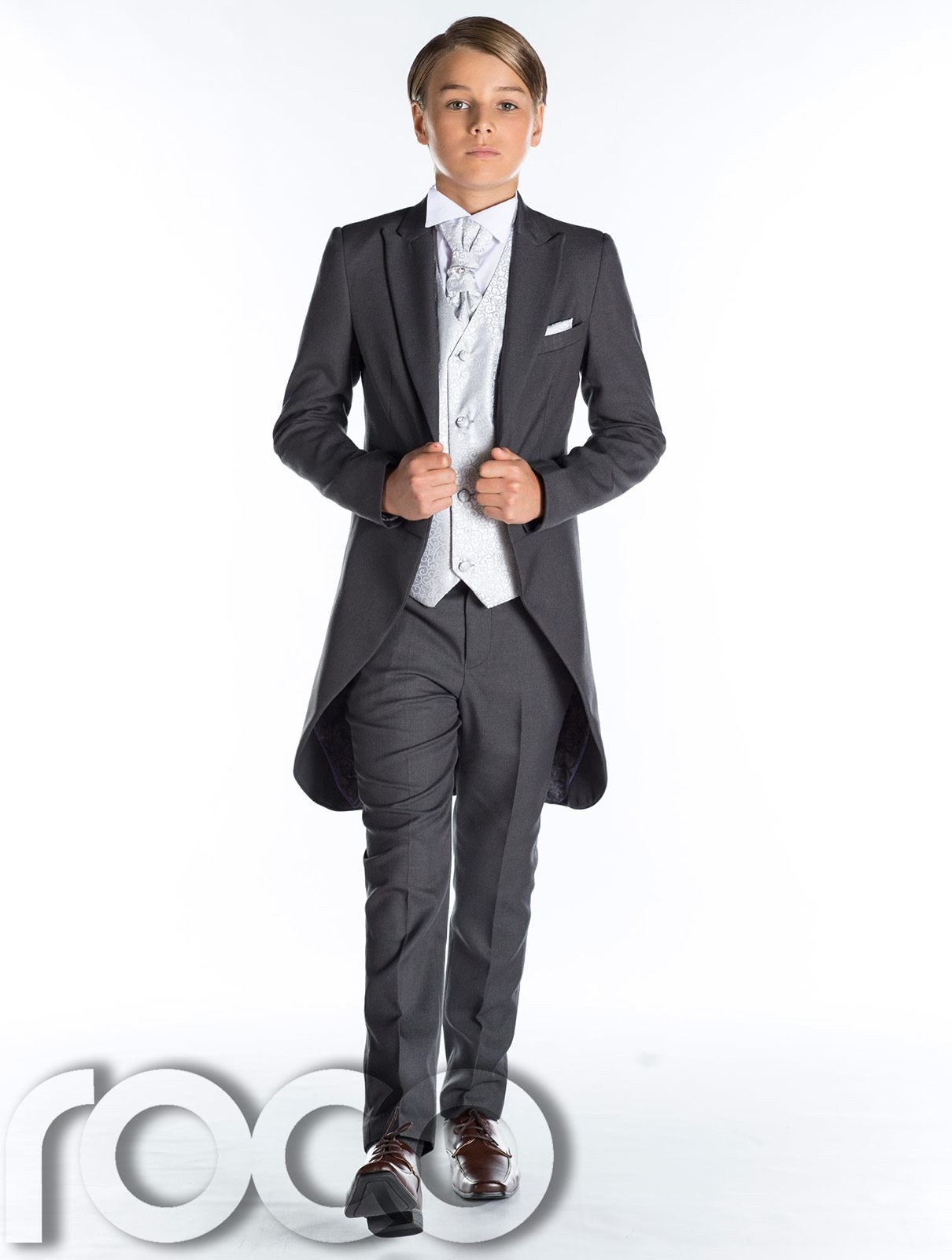 Anzug Jungen Hochzeit
 Grau Frack Anzug Jungen Hochzeit Outfits Prom anzug