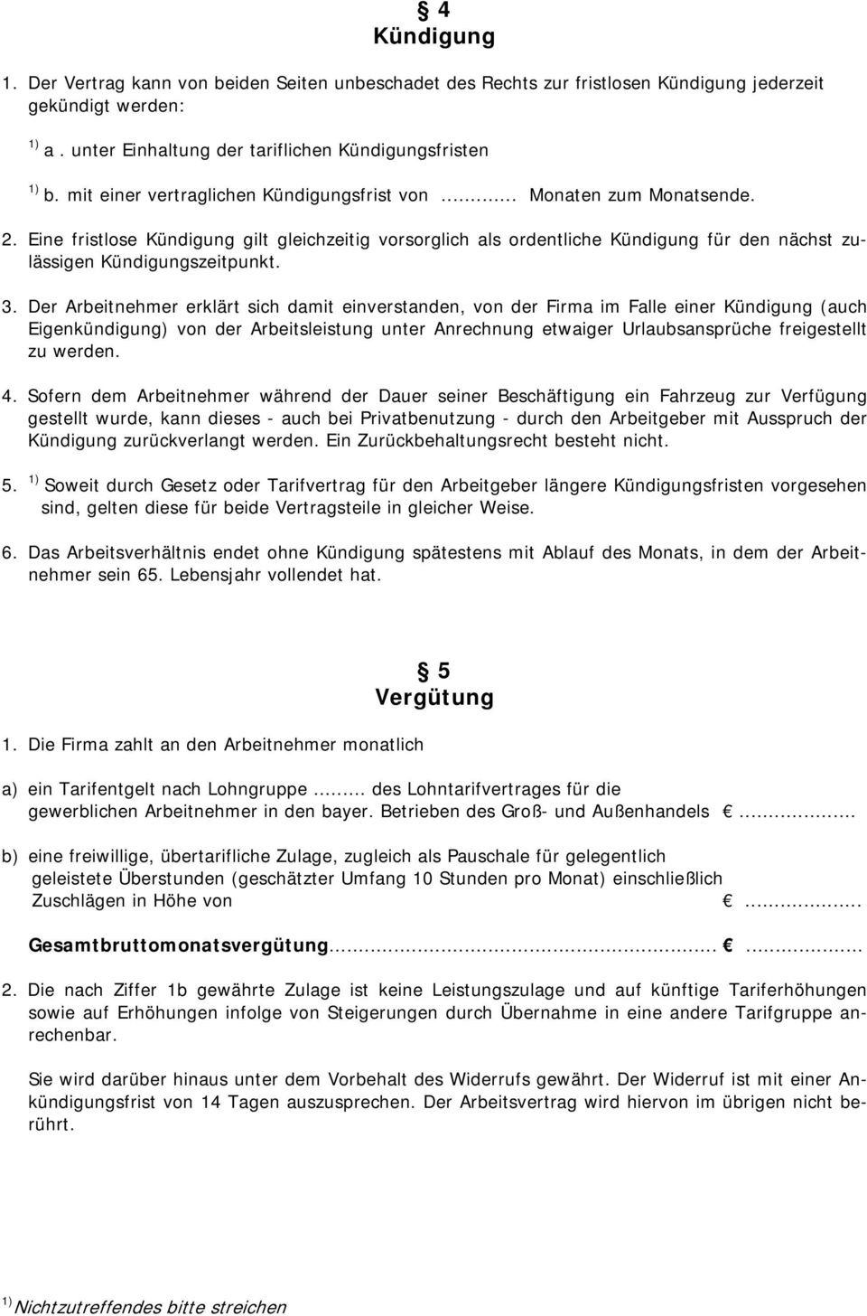 Arbeitsvertrag Für Gewerbliche Arbeitnehmer Im Handwerk
 Arbeitsvertrag für gewerbliche Arbeitnehmer PDF