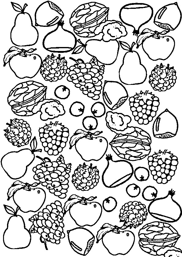 Arcimboldo Ausmalbilder
 Coloriage Fruit Les beaux dessins de Nature à imprimer