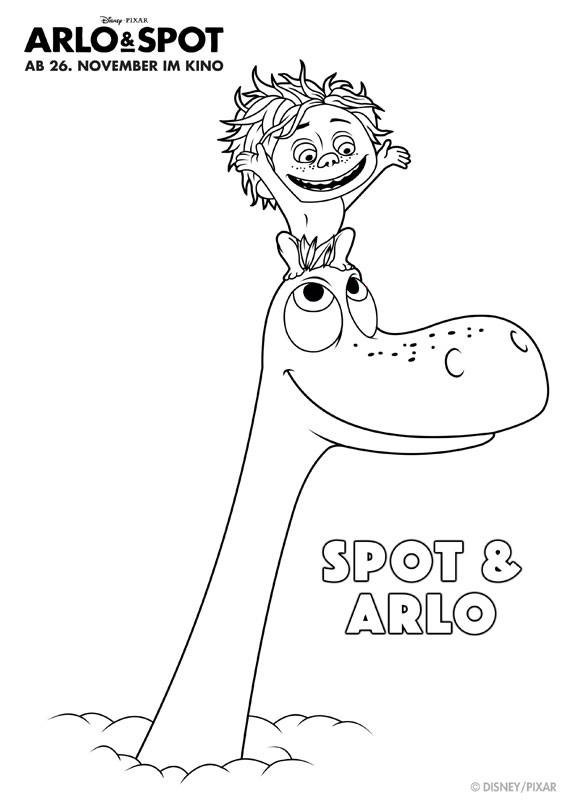 Arlo Und Spot Ausmalbilder
 Kostenlose Malvorlage Arlo & Spot Spot & Arlo zum