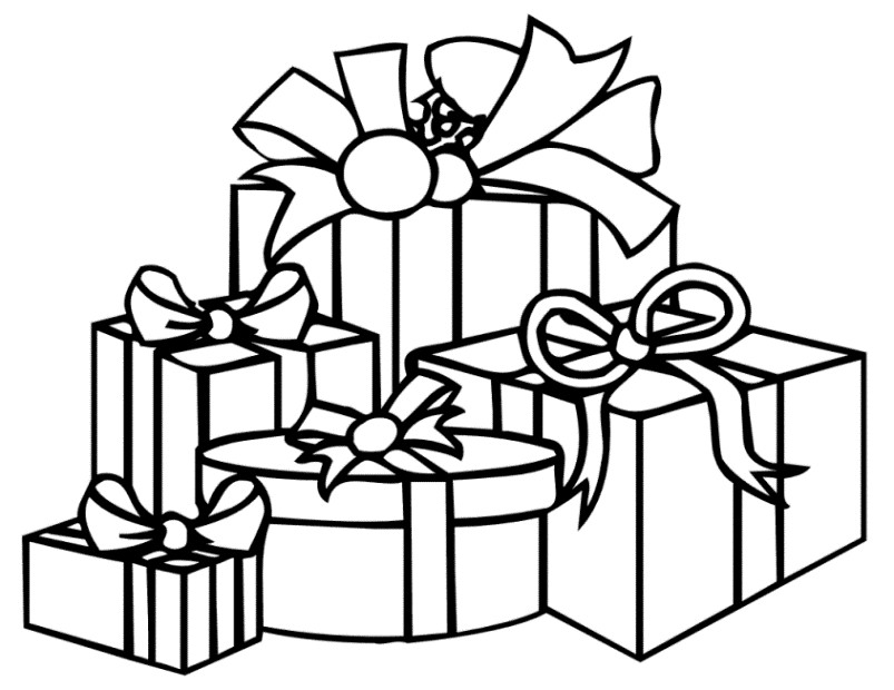 Ausmalbild Geschenke
 Ausmalbilder zum Ausdrucken Gratis Malvorlagen Geschenk 2