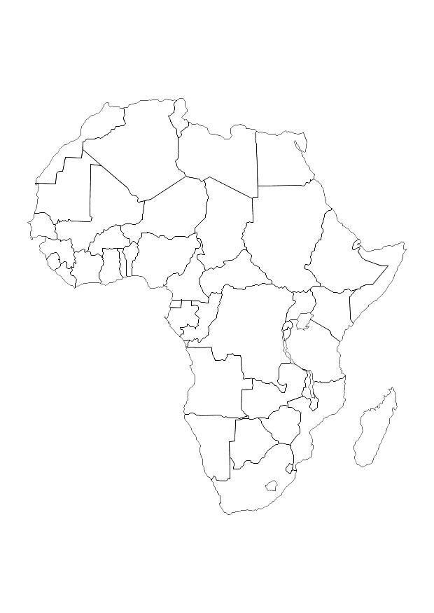 Ausmalbilder Afrika
 Malvorlage Afrika