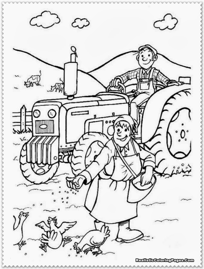 Ausmalbilder Bauernhof Fahrzeuge
 Vorlage Jahreskalender Igiocolandia