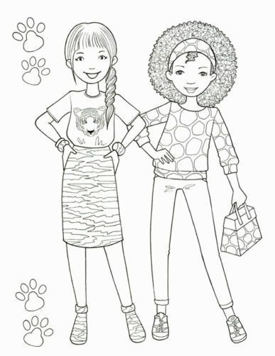 Ausmalbilder Bff
 Princess Fashion Coloring Book Girl Art Therapy