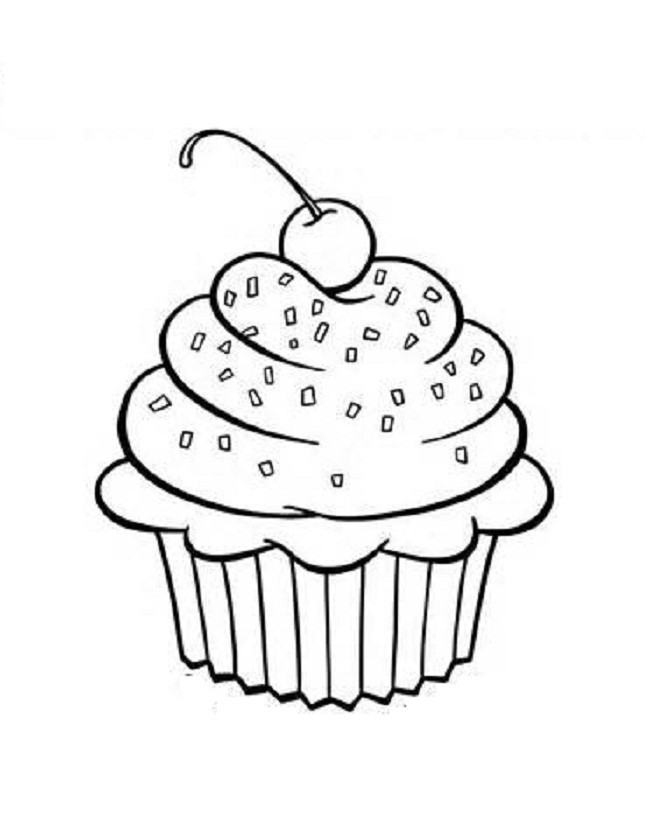 Ausmalbilder Cupcake
 Cupcake