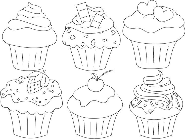 Ausmalbilder Cupcake
 Cupcakes Freebies Pinterest