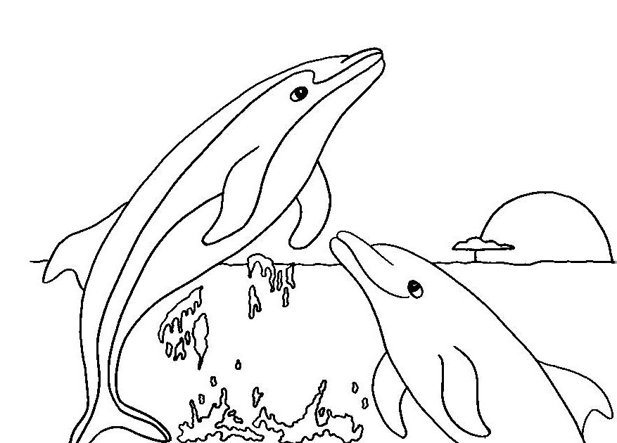 Ausmalbilder Delfin
 Malvorlagen fur kinder Ausmalbilder Delfin kostenlos