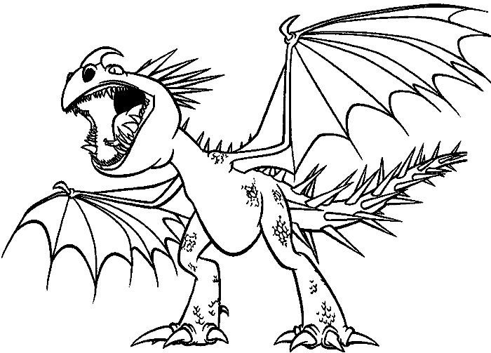 Ausmalbilder Dragons Ohnezahn
 Drachenzaehmen leicht gemacht