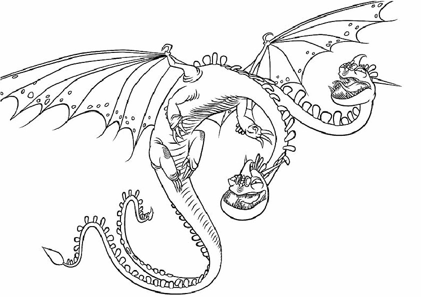 Ausmalbilder Dragons Ohnezahn
 drachenzähmen leicht gemacht ausmalbilder 3
