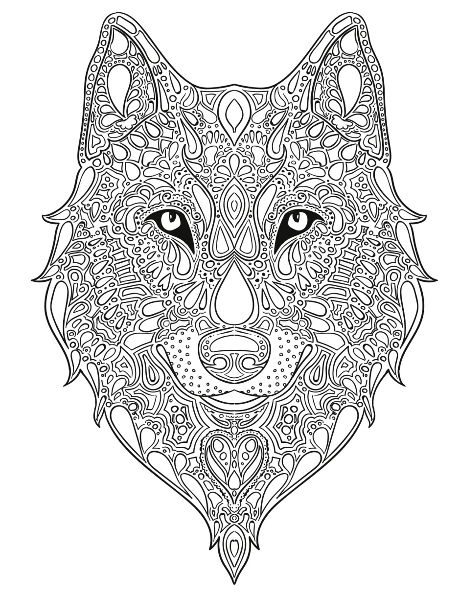 Ausmalbilder Erwachsene Wolf
 wolf design Pesquisa Google quilling