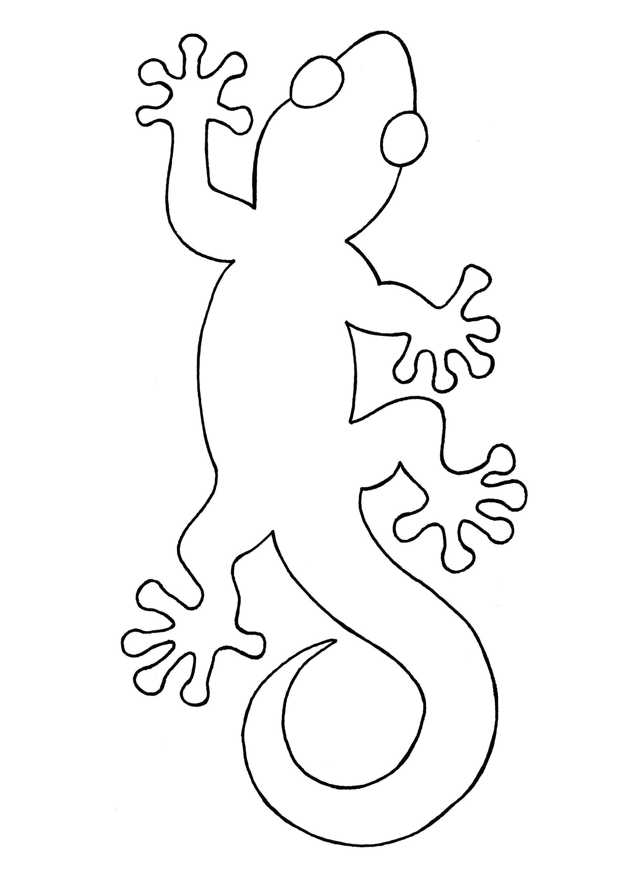 Malvorlage gecko Idea