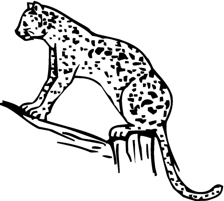 Ausmalbilder Gepard
 Malvorlagen zum Ausdrucken Ausmalbilder Gepard kostenlos 1