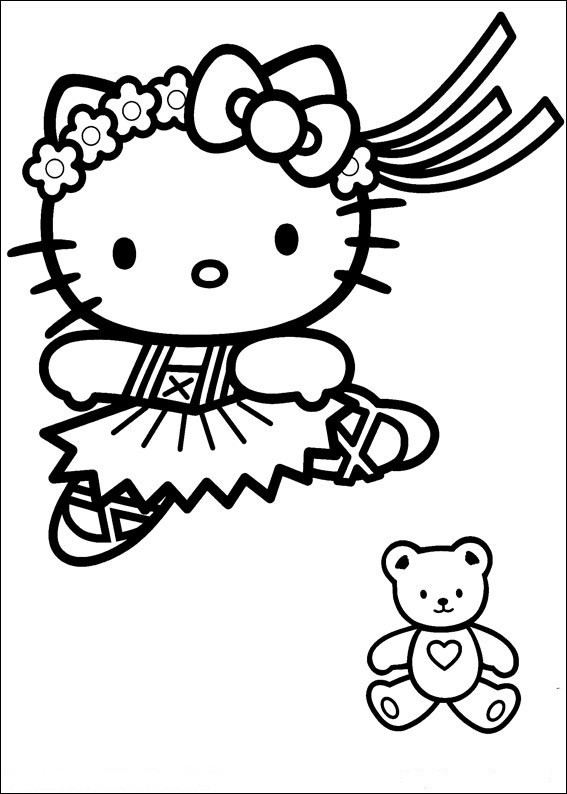 Ausmalbilder Hello Kitty
 Hello Kitty zu malen 26