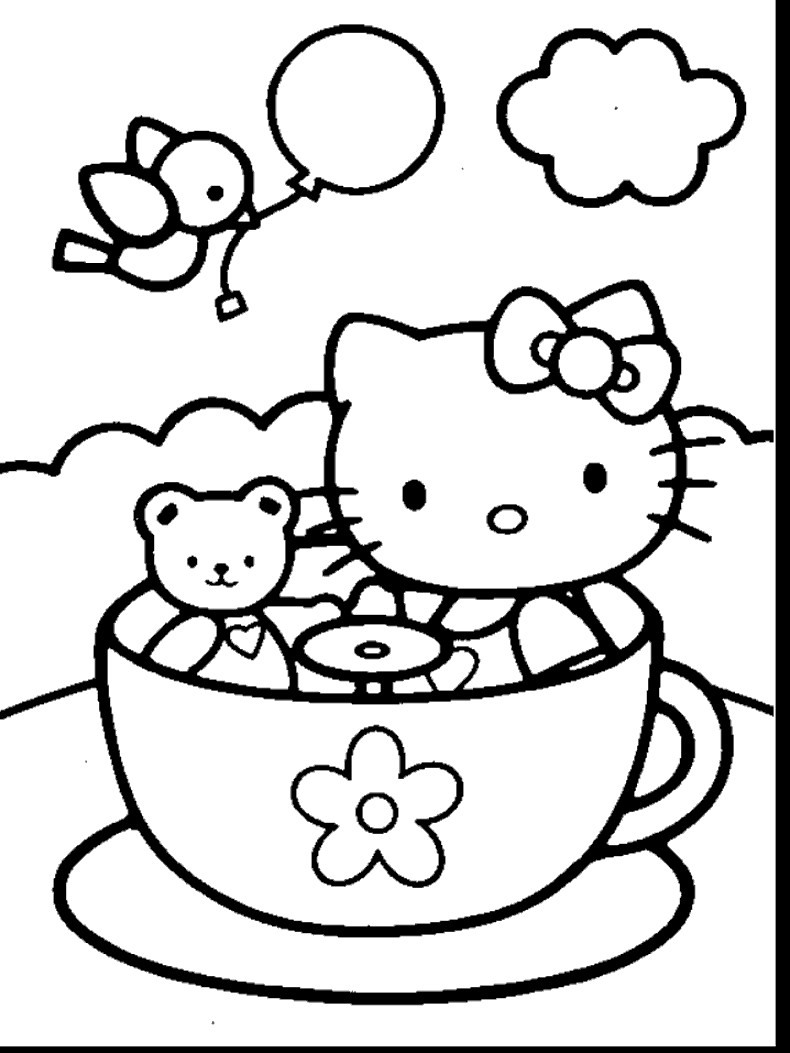 Ausmalbilder Hello Kitty
 Ausmalbilder für Kinder Malvorlagen und malbuch