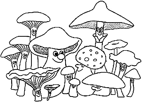 Ausmalbilder Herbst Pilze
 Pilze Malvorlagen Malvorlagen1001