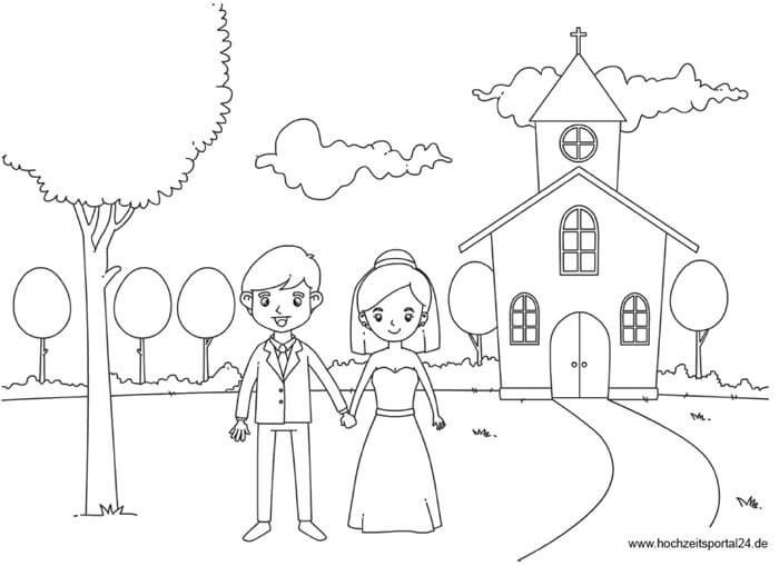 Ausmalbilder Hochzeit
 Kindertisch für Hochzeit Schöne Tipps & Ideen für