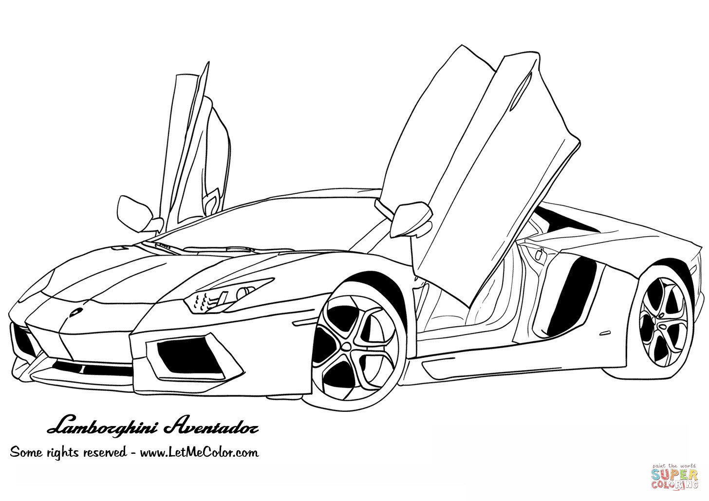 Ausmalbilder Lamborghini
 Ausmalbild Lamborghini Aventador