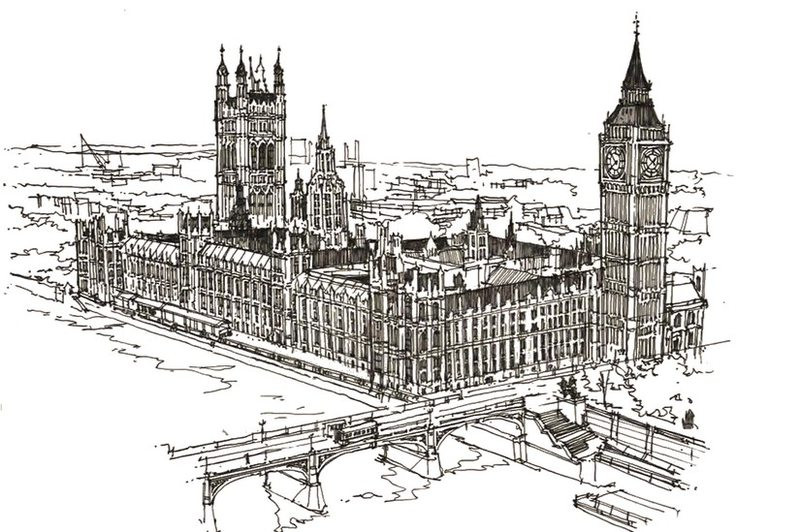 Ausmalbilder London
 Disegni da colorare per adulti Londra stampabile