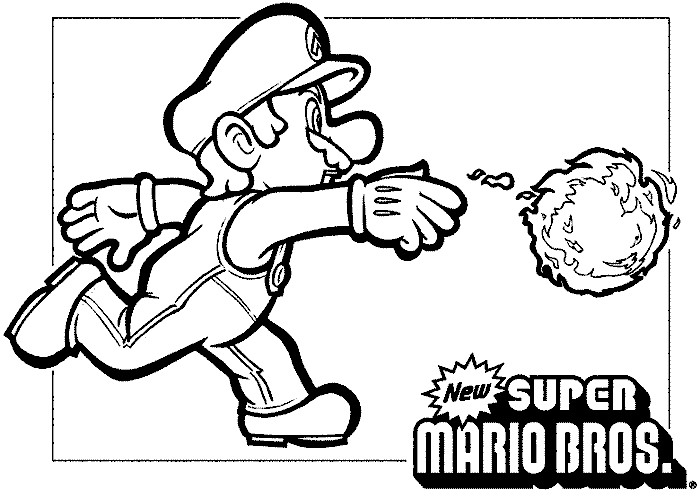 Ausmalbilder Mario Bros
 Super Mario