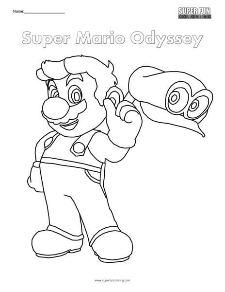 Ausmalbilder Mario Odyssey
 Super Mario Odyssey Nintendo Coloring Super Fun Coloring