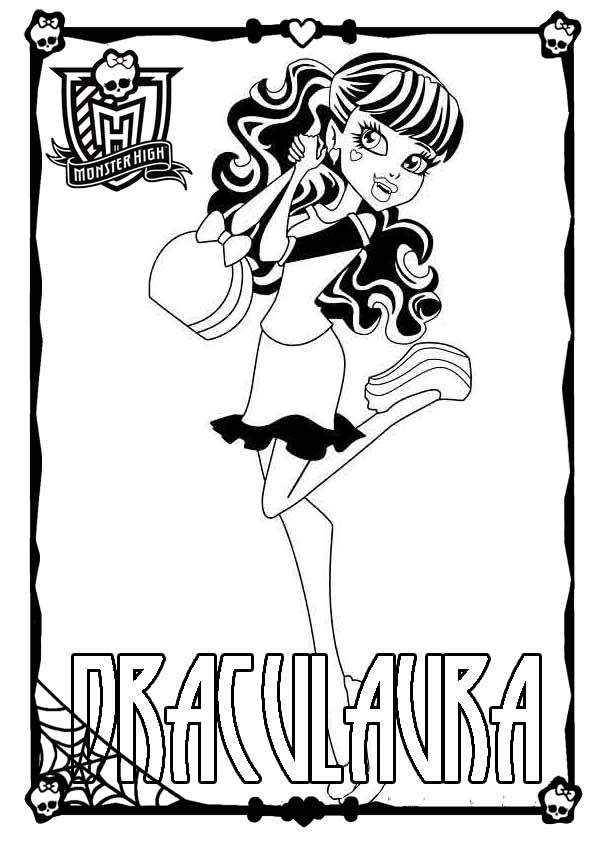 Ausmalbilder Monster High Draculaura
 Ausmalbilder Monster High 01