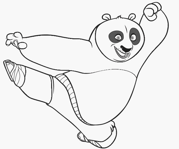 Ausmalbilder Panda
 Ausmalbilder Malvorlagen von Kung Fu Panda kostenlos zum